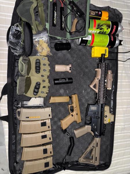 Equipo de airsoft completo