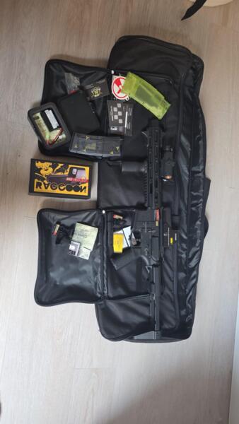 M4 Airsoft Amoeba + accesorios + cargadores + bolsa de transporte