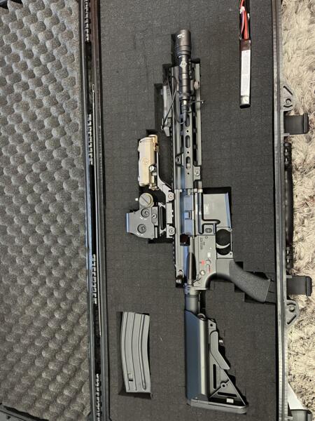 Réplica AEG M4 Tokyo Marui H&K 416 Delta Custom Recoil Next Gen nunca usada en partida